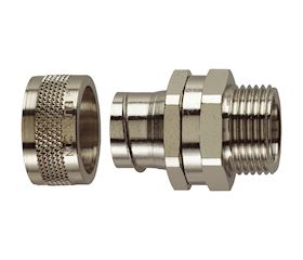 FSU S - metal fitting, straight with rotatable male thread